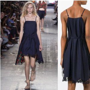 Alexander Wang 2017 Runway Lace Trim A-Line Rose Dress Size 0